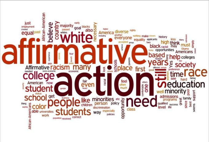 Affirmative Action word cloud