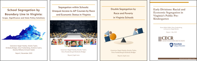 Covers of four briefs