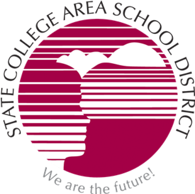State College Area School District Logo and slogan "We are the future!"